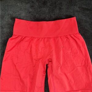 Women's Red Bike Shorts